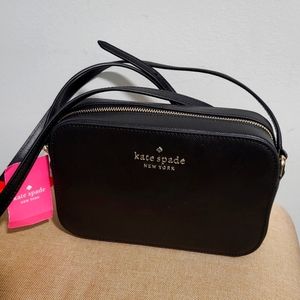 Staci Mini Crossbody Camera Bag, Black